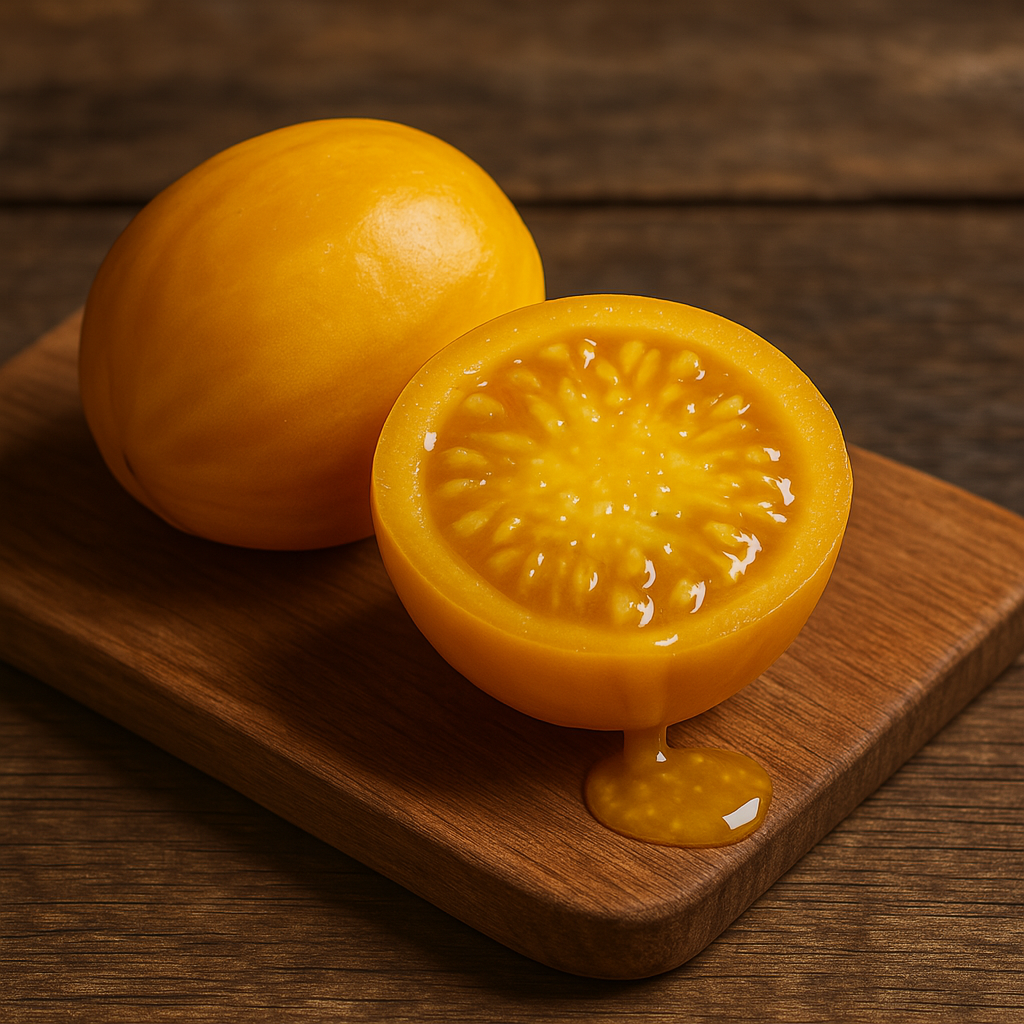 Reife Solde-Frucht geschnitten